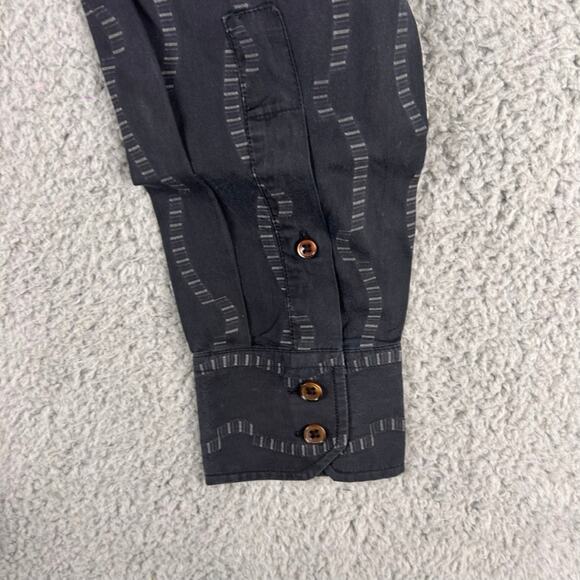 INC International Concepts Men's Small Black White Long Sleeve Button Up Shirt - Picture 7 of 11